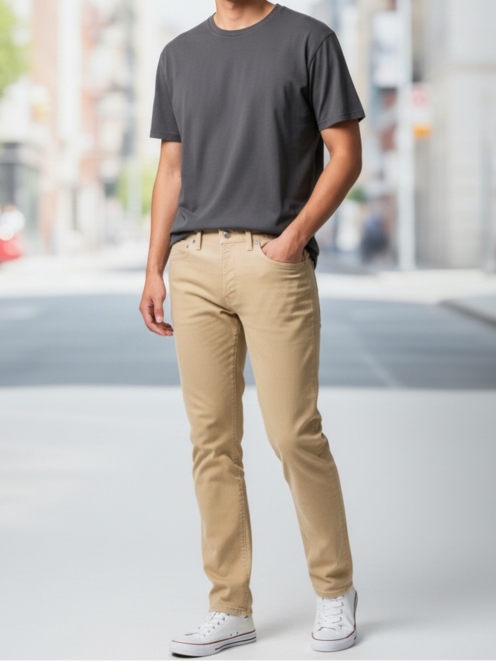 J.Crew Sutton Straight Fit Corded Cotton Pants Tan Men’s 29x32